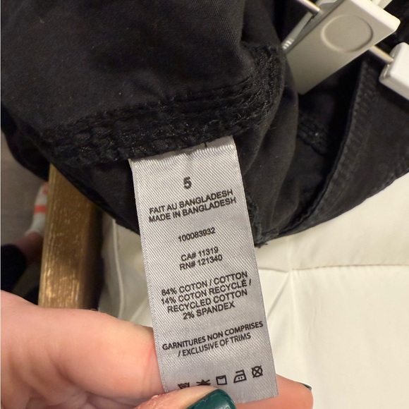 Garage Black Parachute Cargo Pants - Picture 4 of 4